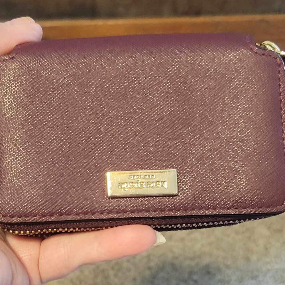Bugundy Kate Spade Womens Wallet
